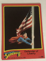 Superman II 2 Trading Card #86 Christopher Reeve - £1.55 GBP