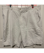 Tommy Bahama Mens 40 Cream Mid Rise Cotton Flat Front Golf Chino Shorts - $274.54 MXN