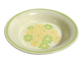FRANCISCAN EARTHENWARE INTERPACE Yellow Green PICNIC Round Veggie Servin... - $14.85