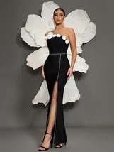 Elegant Black One-Shoulder Bandage Dress - £48.08 GBP