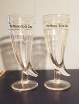 2x The Minne-Soda Glass 1982 Viking 8” Minnesota Shop 10 oz Cup Mug Lot Of 2 - £30.94 GBP