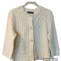 Women&#39;s Jones New York Collection Off-White Cardigan Sweater Small - £12.66 GBP