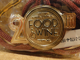 EPCOT 20th International Food and Wine Festival Lanyard Medal Disney 201... - £4.71 GBP