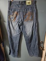 Southpole Denim Jeans Vintage Wide Leg Faded Baggy Grunge Skater 34x33 P... - $78.21