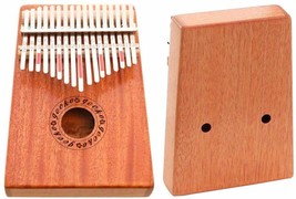 Portable 17 Keys Kalimba Thumb Piano High-Quality Wooden Mbira Marimba Sanza of  - £95.62 GBP