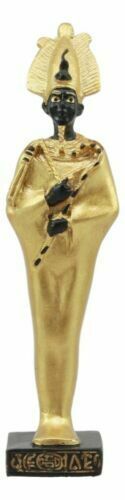 Egyptian God Of The Afterlife Osiris Dollhouse Miniature Statue Gods Of ... - $11.99