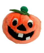 Dakin Halloween Pumpkin Plush 1982 Orange Jack O Lantern Smiling 6&quot; Stuf... - £17.63 GBP
