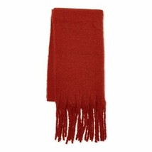 Time And Tru Women&#39;s Blanket Scarf Solid Red  21.5X 73.5 Inches NEW - £14.09 GBP