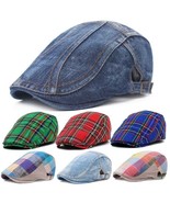 Men’s Plaids Duckbill Newsboy Gatsby Hat Golf Driving Cabbie Beret Ivy H... - $13.99