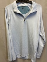 Lands End Mens Light blue Quarter Zip Pullover Size M SKU 7046 - $38.30