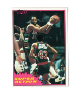 1981-82 Topps Bob Lanier #109 Milwaukee Bucks &quot;Super Action&quot; NBA Card HO... - £1.55 GBP