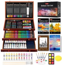 Creative Artistry 192-Piece Deluxe Art Set - Drawing, Painting, and Sketching Su - £90.20 GBP