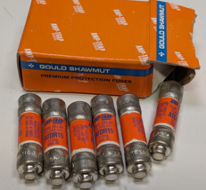 BOX of 6 NEW Gould Shawmut ATDR15 ATDR-15 15A 600V TIME DELAY FUSES - $39.59