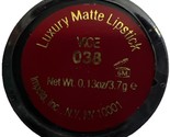 1- IMAN LUXURY MATTE LIPSTICK #038 VICE (New/Sealed/Discontinued) See PH... - $19.79