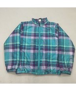 The North Face Coat Jacket Plaid Teal Purple Girls Large 14/16 - Womens ... - £18.73 GBP