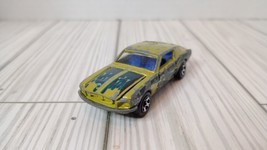 Vintage Hot Wheels 1968 Ford Mustang Olive green, blue interior, racing ... - $6.90