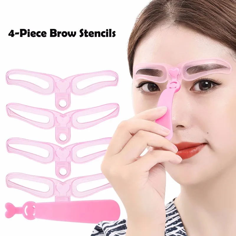 Eyebrow shaping defining stencils beauty cosmetic tools eyebrow drawing shaper template thumb200