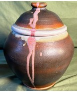 Vintage American Studio Art Pottery Covered Pot Jar Urn Artist Signed Dr... - $2,041.98 MXN