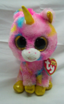 Ty Beanie Boos Big Eyed Fantasia Colorful Unicorn 7" Plush Stuffed Animal New - $14.85