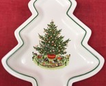 Vintage Pfaltzgraff Christmas Heritage Tree Shaped Dessert Serving Plate... - $14.80