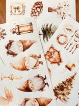 Christmas Watercolor stickers (3 sheets) - £2.29 GBP