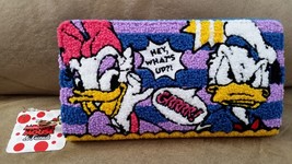 DISNEY WALLET DONALD / DAISY Carpet Yarn Brand New Great Quality 8&quot; JAPA... - $760.11 MXN
