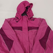 Columbia Interchange SL7642 Women’s Pink Hoodie Waterproof Jacket Size Medium image 10