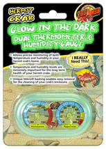Zoo Med Hermit Crab Home Dual Thermometer and Humidity Gauge Glow in the Dark 4  - £30.59 GBP