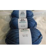 Big Twist Living Twilight Blue of 3 Dye Lot 196285 - $24.49