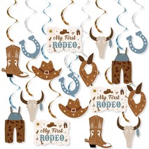 Cowboy 1St Birthday Hanging Decorations, My First Rodeo Birthday Party Supplies  - £15.73 GBP