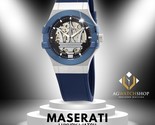Maserati POTENZA CADRAN SQUELETTE AUTOMATIQUE MONTRE POUR HOMMES En Acie... - $270.12