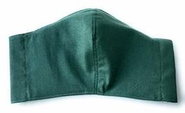 Unisex Plain Solid Forest Green 6 ply Face Mask, Double Masking, Washable Extra  - £13.12 GBP