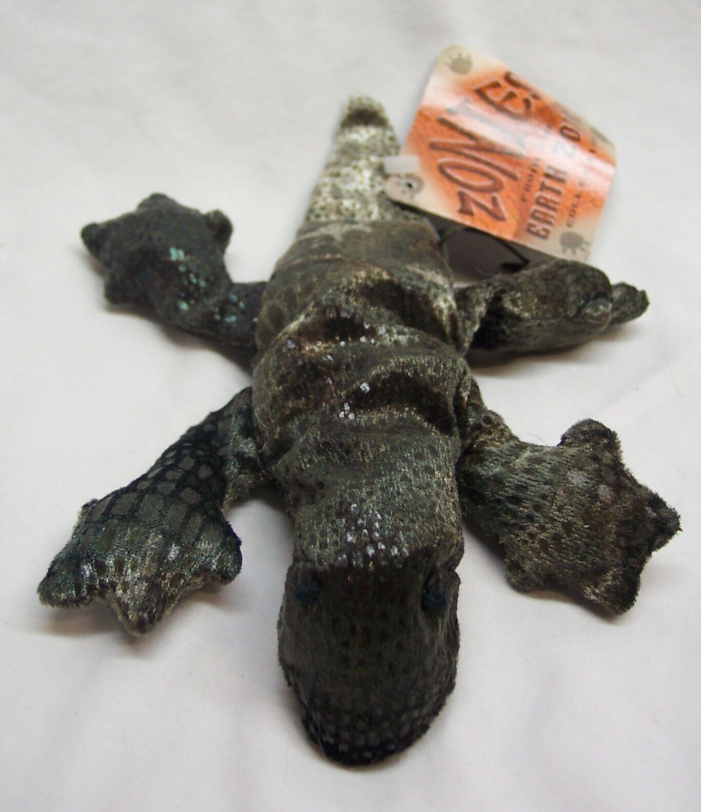 Russ Zonies GEKKI THE GECKO W/ SCALES 7&quot; Bean Bag Stuffed Animal Toy NEW... - $14.85