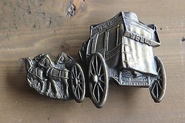 Vintage Wells Fargo Stage Coach Belt Buckle - £13.96 GBP