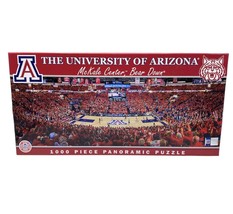 University Of Arizona Panoramic Puzzle Masterpiece 1000 pc 39” X 13” BEAR DOWN&quot; - £26.12 GBP