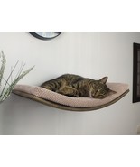 Wood Base Cat Wall Shelf ARC 60 16 inch for light, plasterboard wall - £157.68 GBP