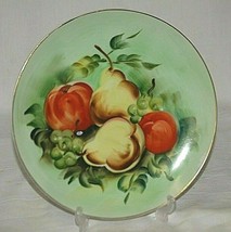 Lefton China Decorative Wall Plate Fruit Collage SL3208 Hand Painted - £15.81 GBP