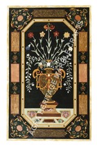 6&#39;x3&#39; Decorative Marble Dining Table Top Floral Marquetry Inlay Art Decor H4806A - £3,319.70 GBP