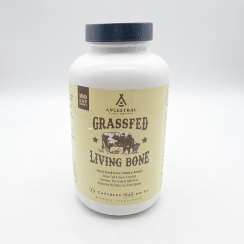 Primary image for Ancestral Supplements Grass Fed Beef Living Bone Supplement 180 Caps Exp 2/26