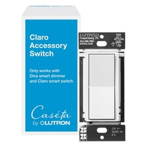 Lutron Claro Smart Accessory Switch, only for use with Diva Smart Dimmer... - $53.99