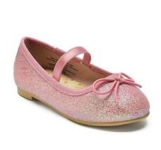 Cat &amp; Jack Niña Talla 5 Rosa Azucena Purpurina Vestido Slip-On Ballet Pl... - $148.51 MXN