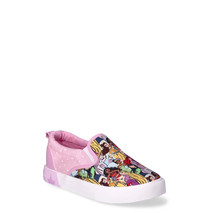 Disney Princess Girls Low Top Slip-On Twin Gore Sneakers, Multicolor Size 7 - £20.39 GBP