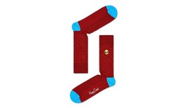 Happy Socks Burgundy Alien design UK Size 4-7 - £15.08 GBP