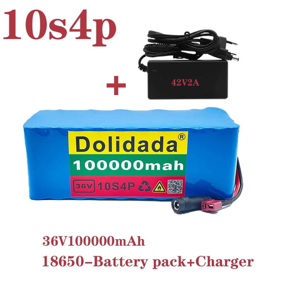 Original 36V battery 10S4P 100Ah battery pack 1000W high power battery 42V 10000 - £410.18 GBP