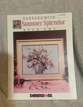 Dimensions Summer Splendor Book Two Flowers Vase Floral Cross Stitch Cha... - $5.36