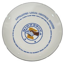 Minnesota AFL-CIO UAW  Union Vintage Collector Plate Porcelain MN Minn Wall - $13.49
