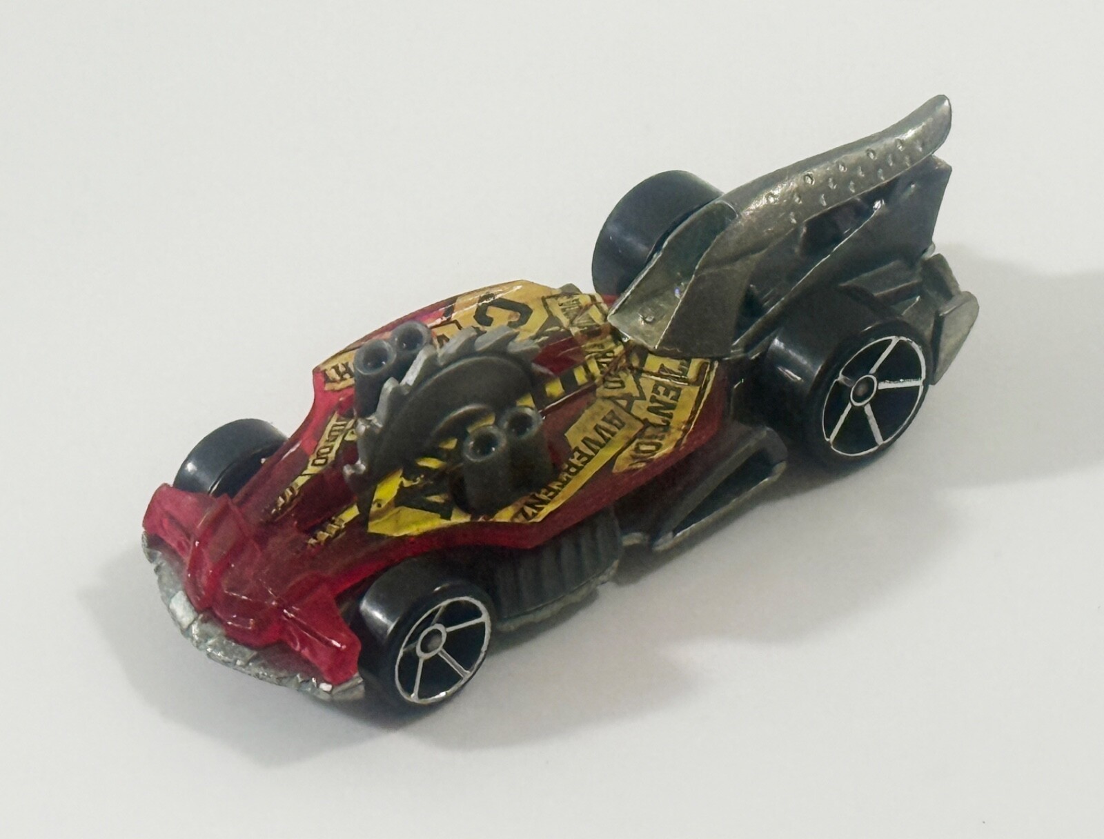 2011 Hot Wheels Buzzerk Translucent Red Caution Tape 1:64 Die Cast Car - $3.95