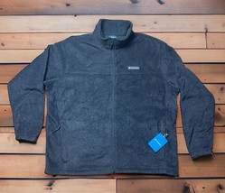 Columbia Sportswear Gray Fleece Pockets Full Zip Jacket Adult Regular Size XXL - £29.34 GBP