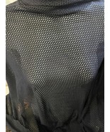 Black Cotton Mesh Lace Fabric 56 inch Wide Per Yard - $143.96 MXN
