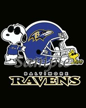 Baltimore ravens Peanuts snoopy  wall hanging &quot;8x10&quot;decorations picture man cave - £9.28 GBP